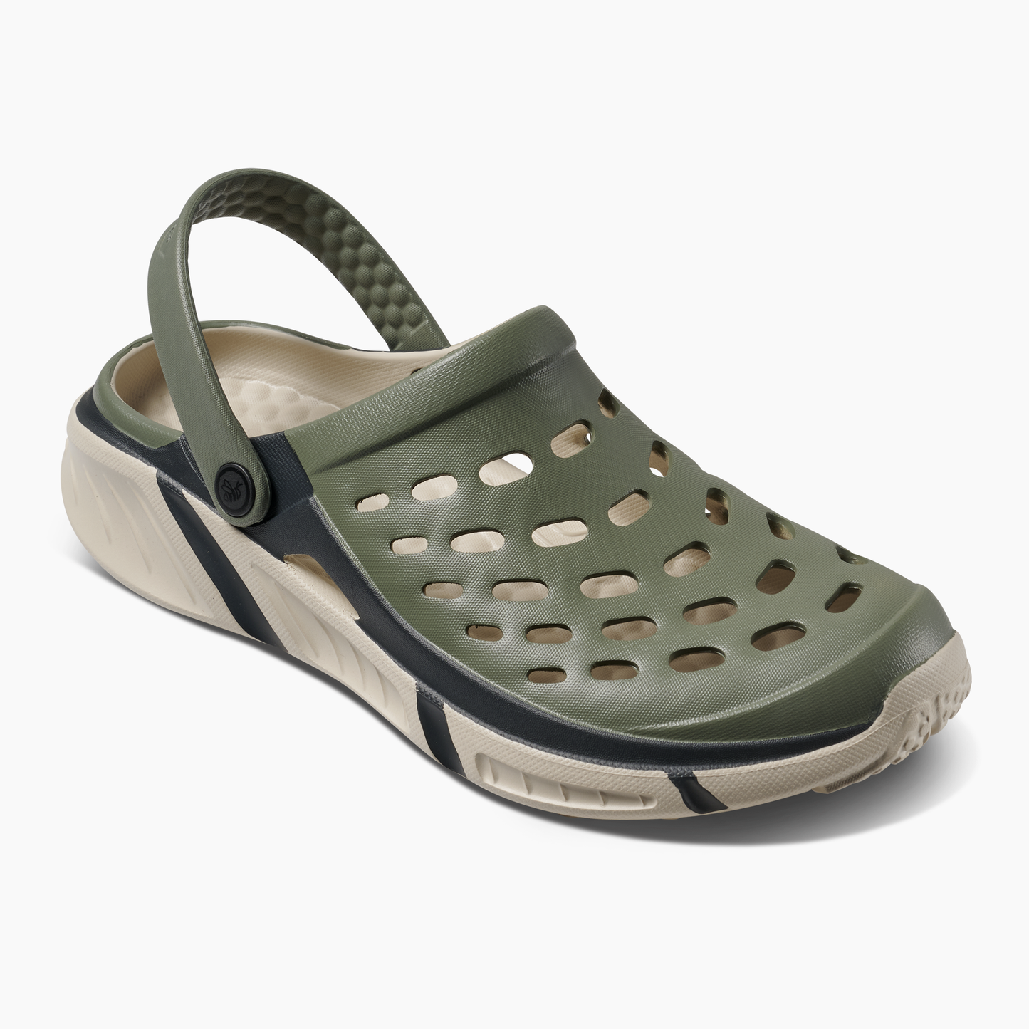 Men's Trekking Clog - Block Light Sage/Beige