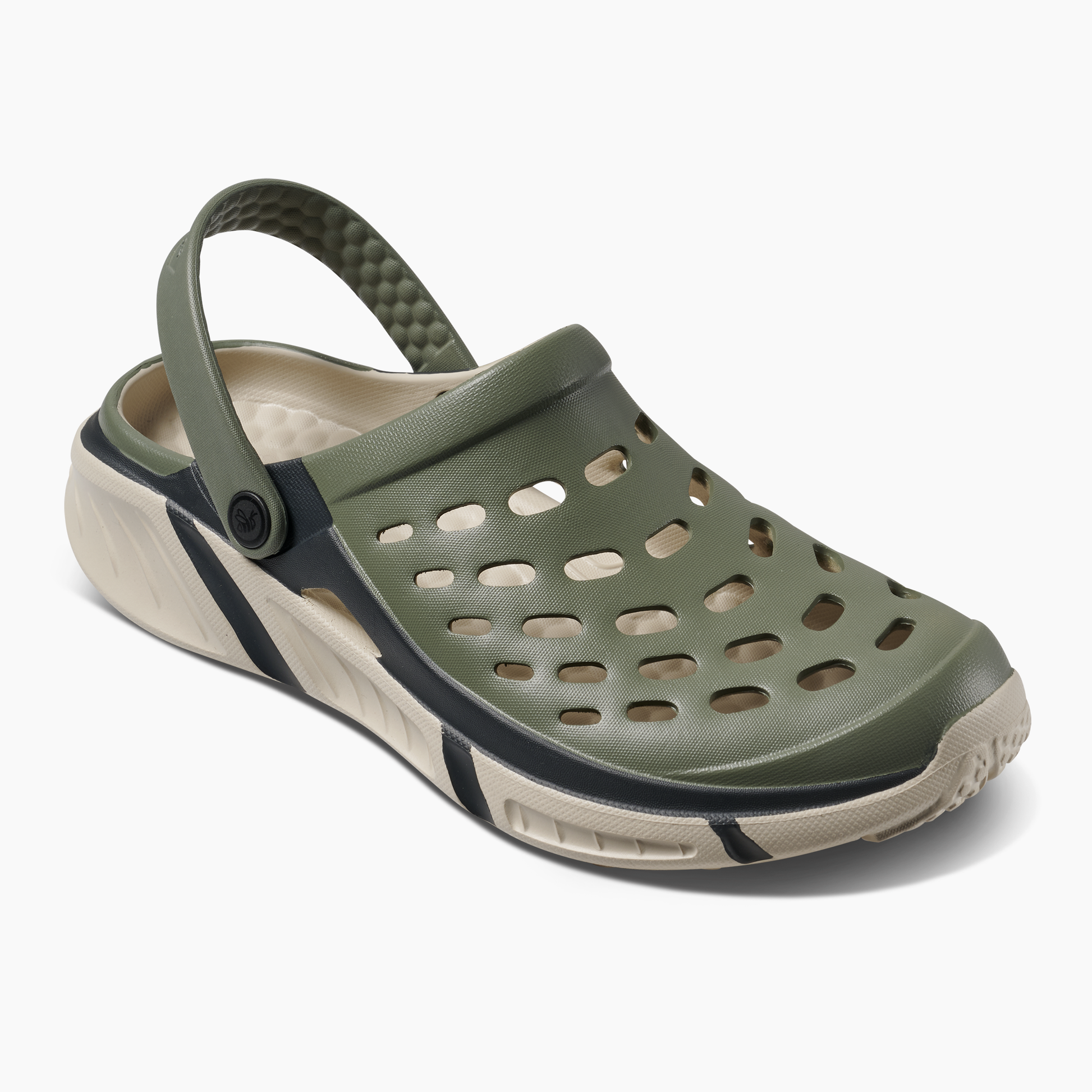 Men's Trekking Clog - Block Light Sage/Beige