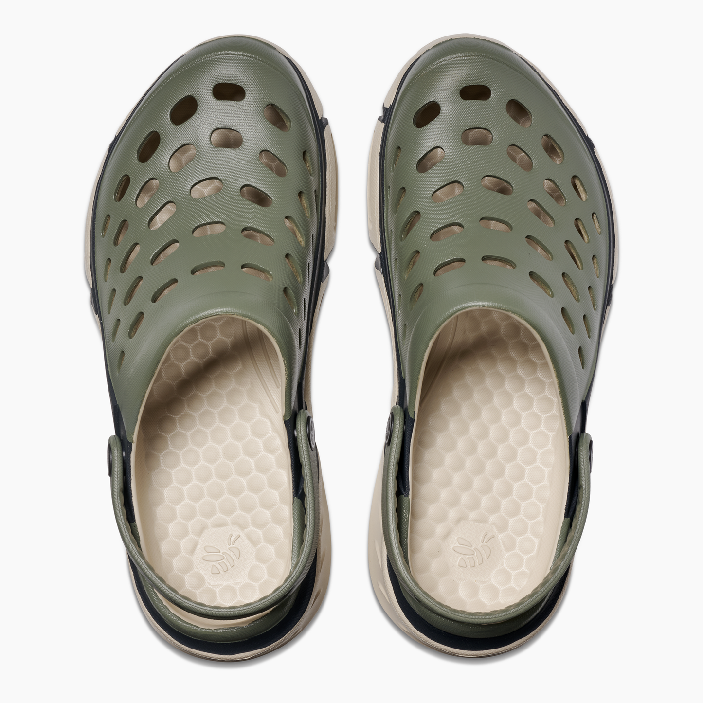 Men's Trekking Clog - Block Light Sage/Beige