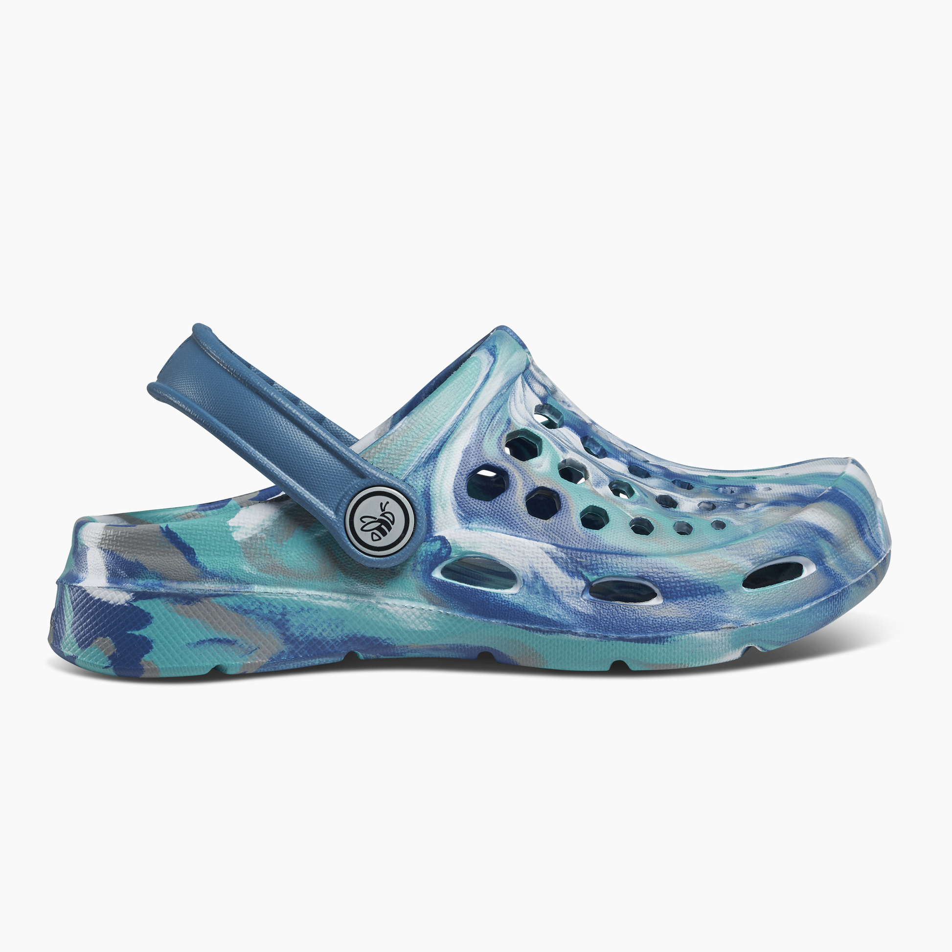 Kid's Active Clog Marbled Rapids Blue