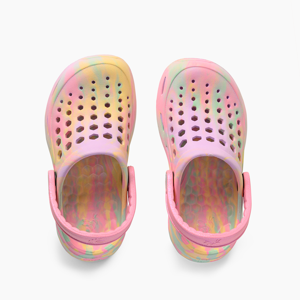 Kid's Active Clog Marbled Ombre Pink
