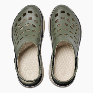Men's Trekking Clog - Block Light Sage/Beige