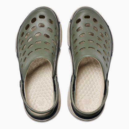 Men's Trekking Clog - Block Light Sage/Beige