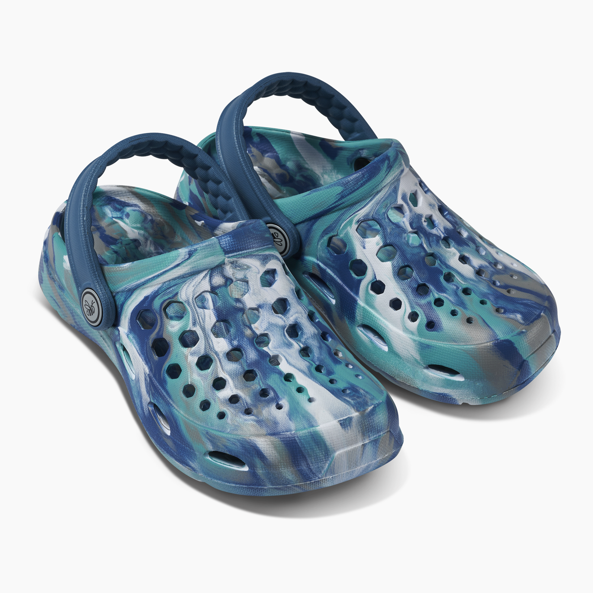 Kid's Active Clog Marbled Rapids Blue